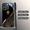 Exquisite Luxus High-End Handyhülle Glas TPU Handyhülle für iPhone 17 16 15 14 13 12 11pm Pro Plus Sturzfest