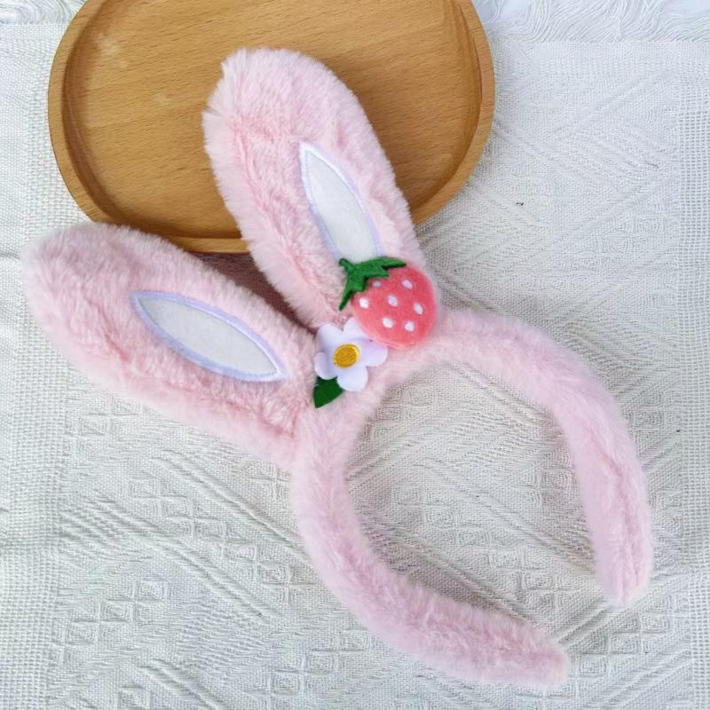 Cartoon Plush Headband: Cute Hair Accessory for Women & Kids, Perfect for Face Washing