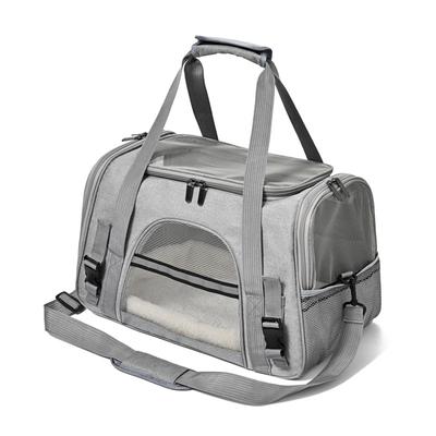 Portable Go Out Pet Handbag Simple Shoulder Straddle Pet Carrier Foldable Breathable Transparent Cat and Dog Bag Cat Cage