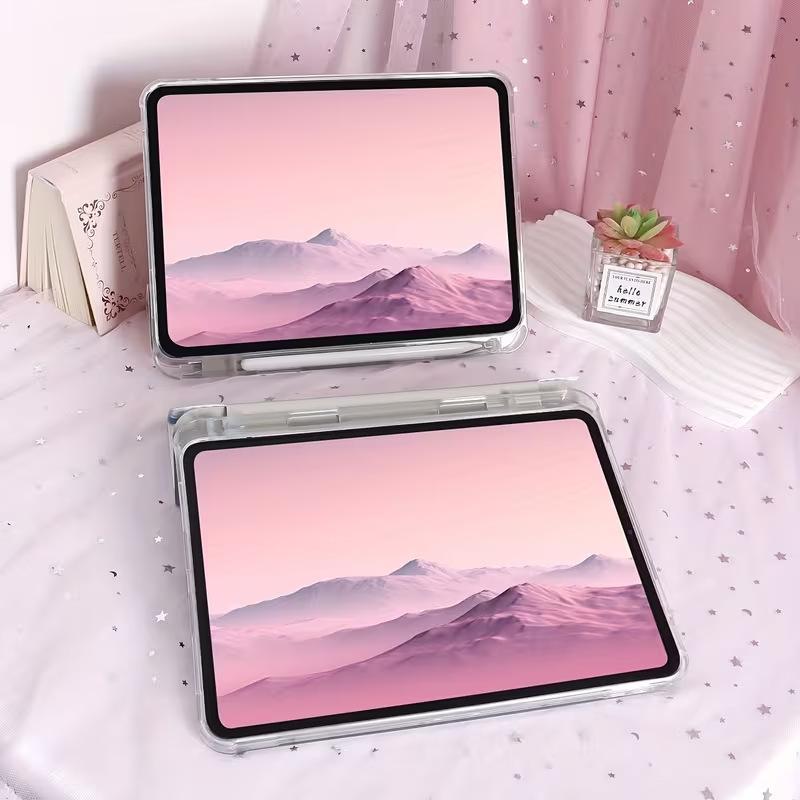 Cute pink pig-shaped iPad Air 7/6/5 tablet case, Pro tablet shell, 11/10/9 protective case