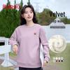 Baleno Women's Fleece Lined Lambswool Crew Neck Sweatshirt