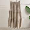 Honey J Sandy Embroidery Lace Banding Long Skirt 3 Colors