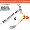 Stainless Steel Dual-Use Hoe Rake: German Agricultural Tool for Gardening and Planting
