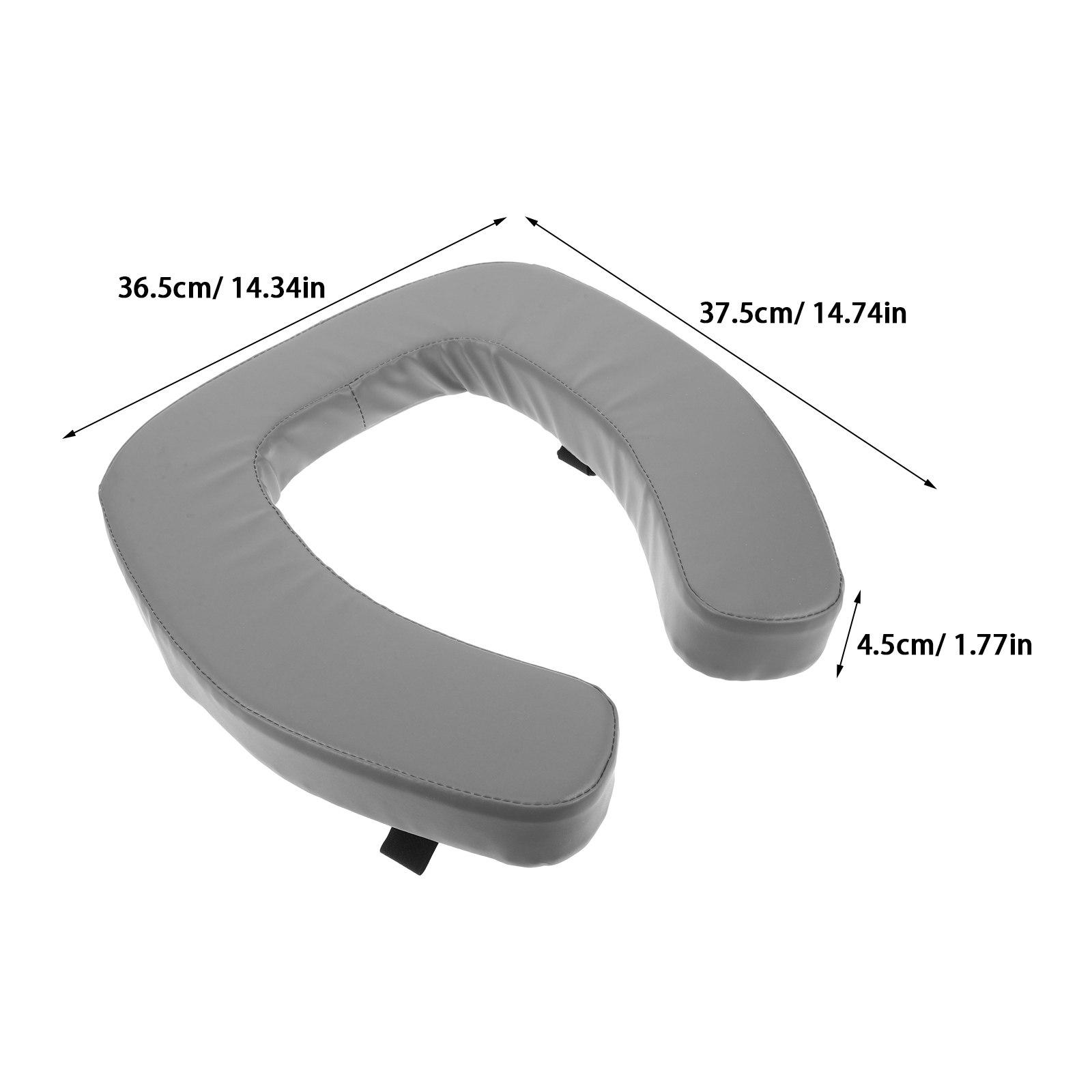 

Toilet Seat Riser For Seniors Thickened Soft Padded Bathroom Cushion Accessory Height Increasing Pad Comfortable Potty Mat жовтий