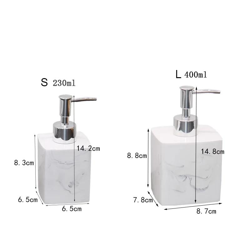 Soap Bottles Hotel Bathroom Accessories Bathroom Hand Sanitizer Bottle Shampoo Shower Dispensing Bottle Press-on Soap Dispenser