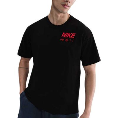T Shirts Men's Black Crew Neck Moderate IB7305-010