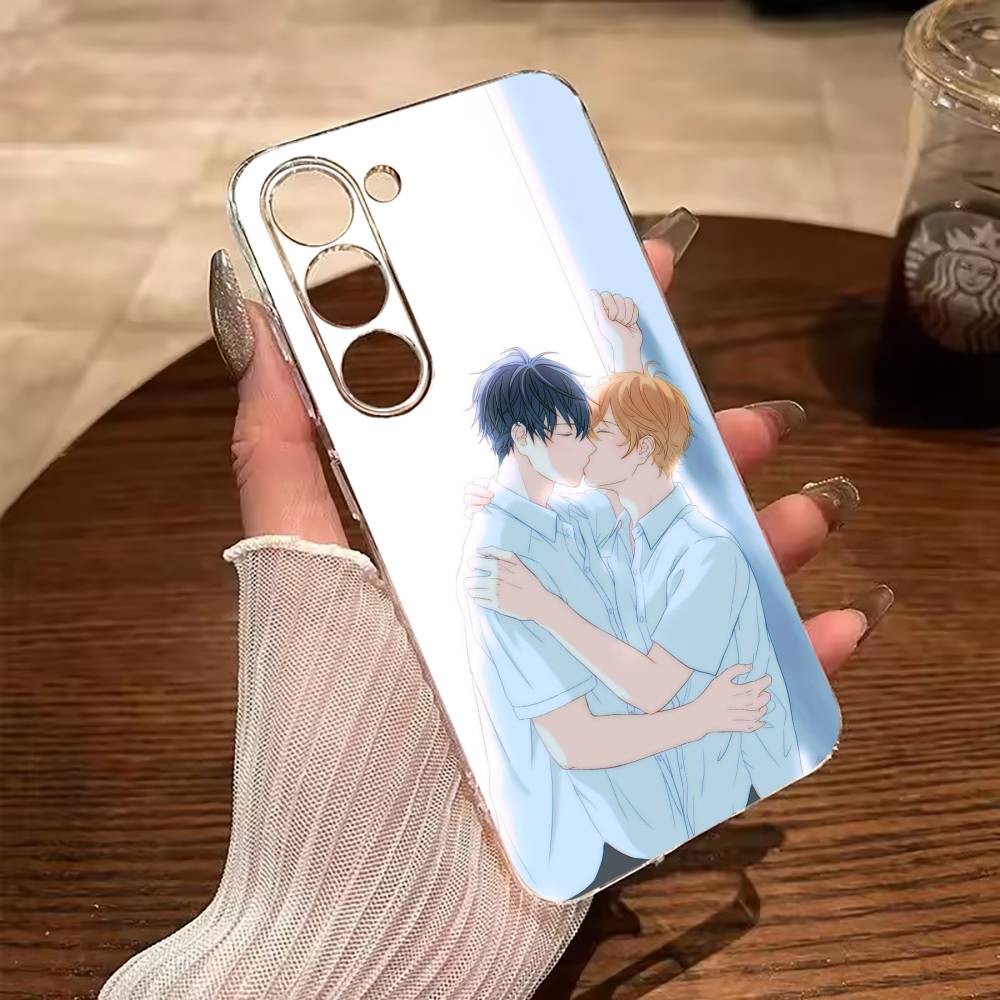 Given- BL- Anime Ritsuka Mafuyu Sato Clear Soft Silicone Phone Case for Samsung Galaxy A71, A70, A52, A51, A40, A30