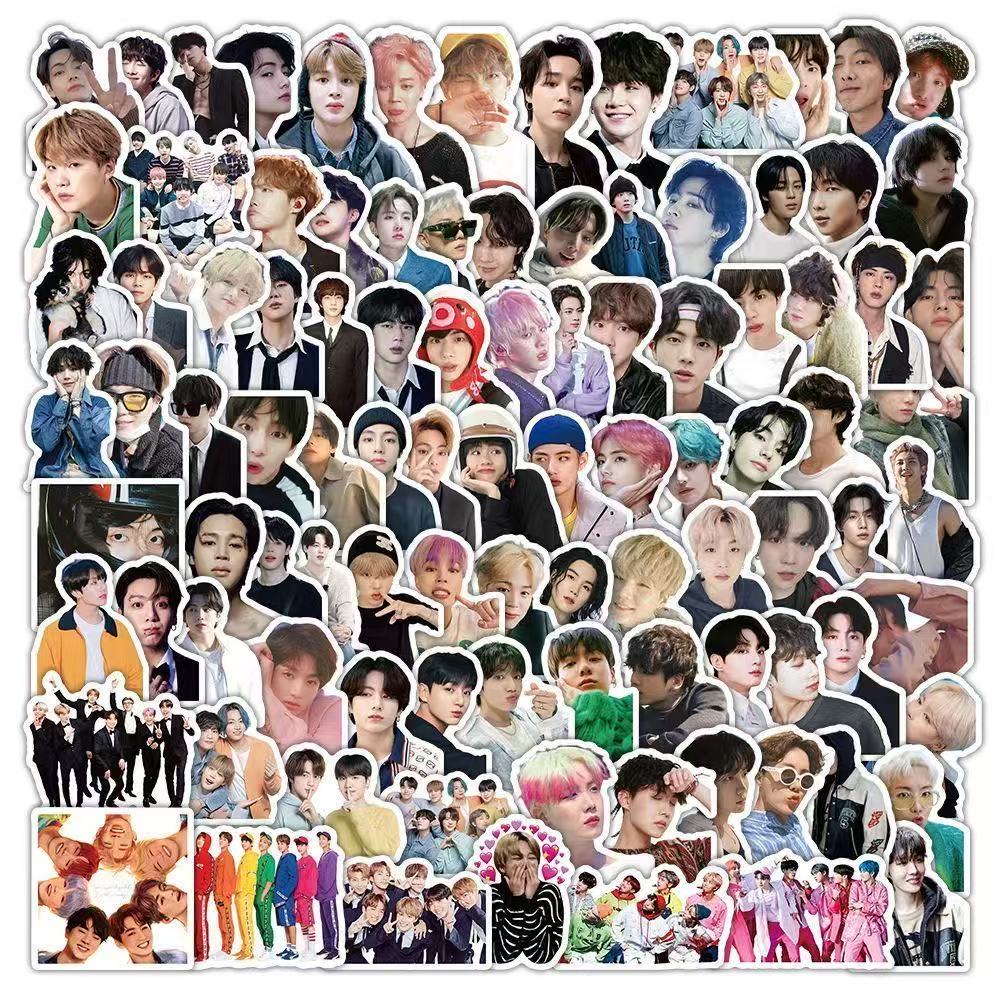 BTS Stickers,Stickers for Laptop Journal Skateboard Guitar Luggage