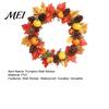Autumn Wall Decals for Home Decor Thanksgiving Day Sticker, Pumpkin/Pinecone/Leaf Print Garland Shape Decorations Waterproof PVC Decal, Harvest