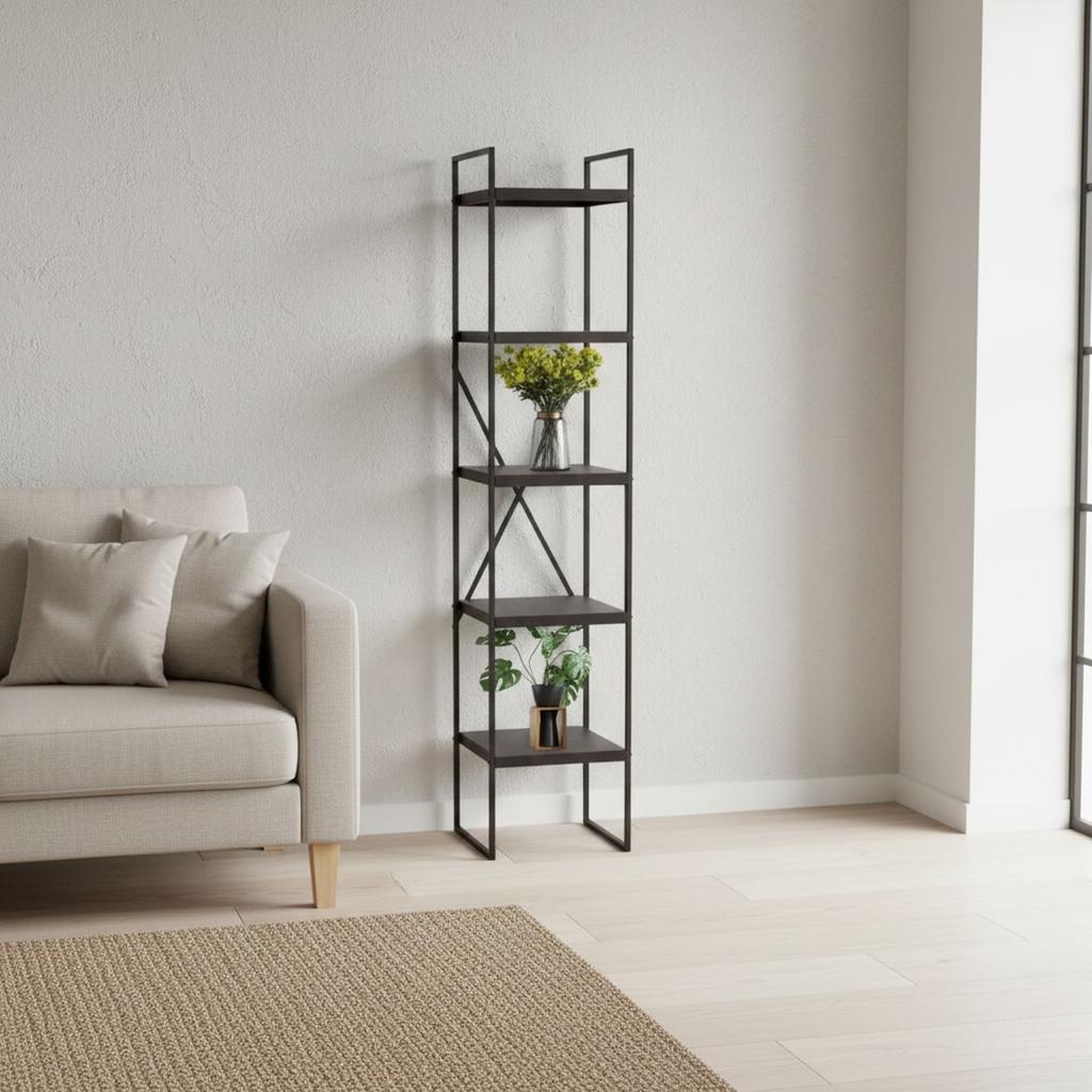 Metalowy Regał Stojący 5-Poziomowy H130 Cm