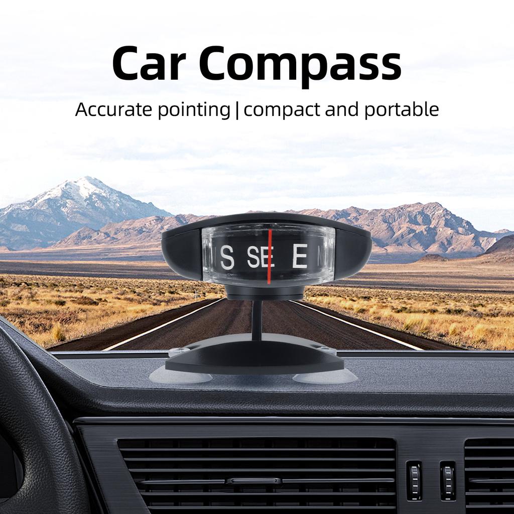Car Styling Interior Accessories Mini Car Compass Guide Compass Car Ornament Adjustable