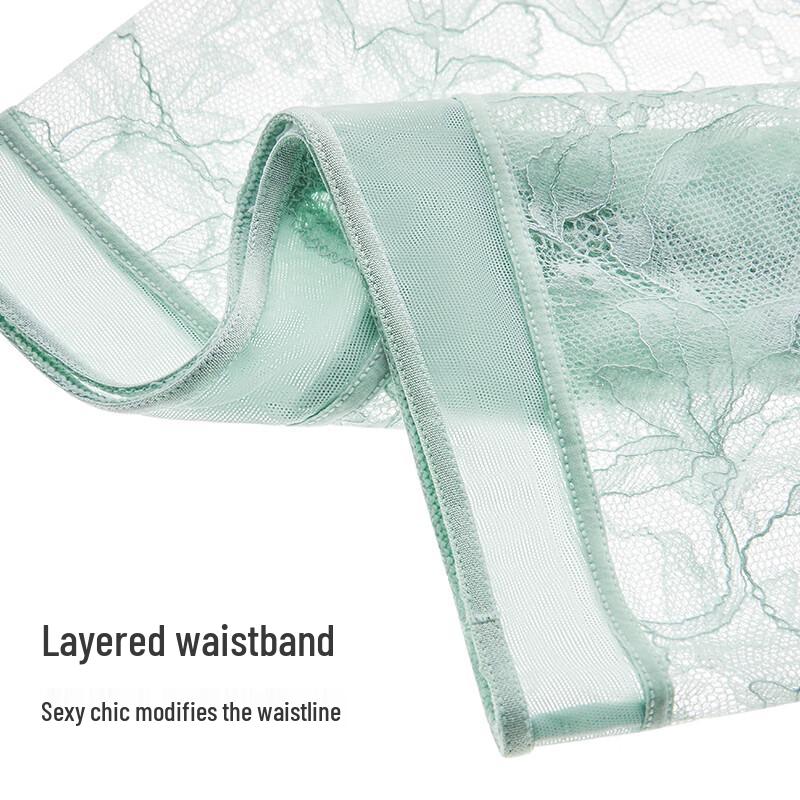 Maniform Sexy Lace Mid-Low Waist Briefs