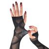 Star Fishnet Long Mesh Gloves Performance Dance Fingeless Gloves  Halloween Costume
