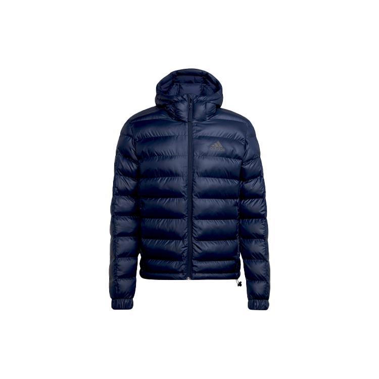 Мужская зимняя пуховая куртка Adidas 3 Stripes, темно-синяя GV5329 XL