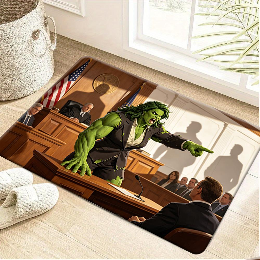1pc Marvel Deadpool Door Mat Superhero Themed Floor Rug for Home Decor Perfect Gift for Valentine'S Day Birthday Christmas Mot
