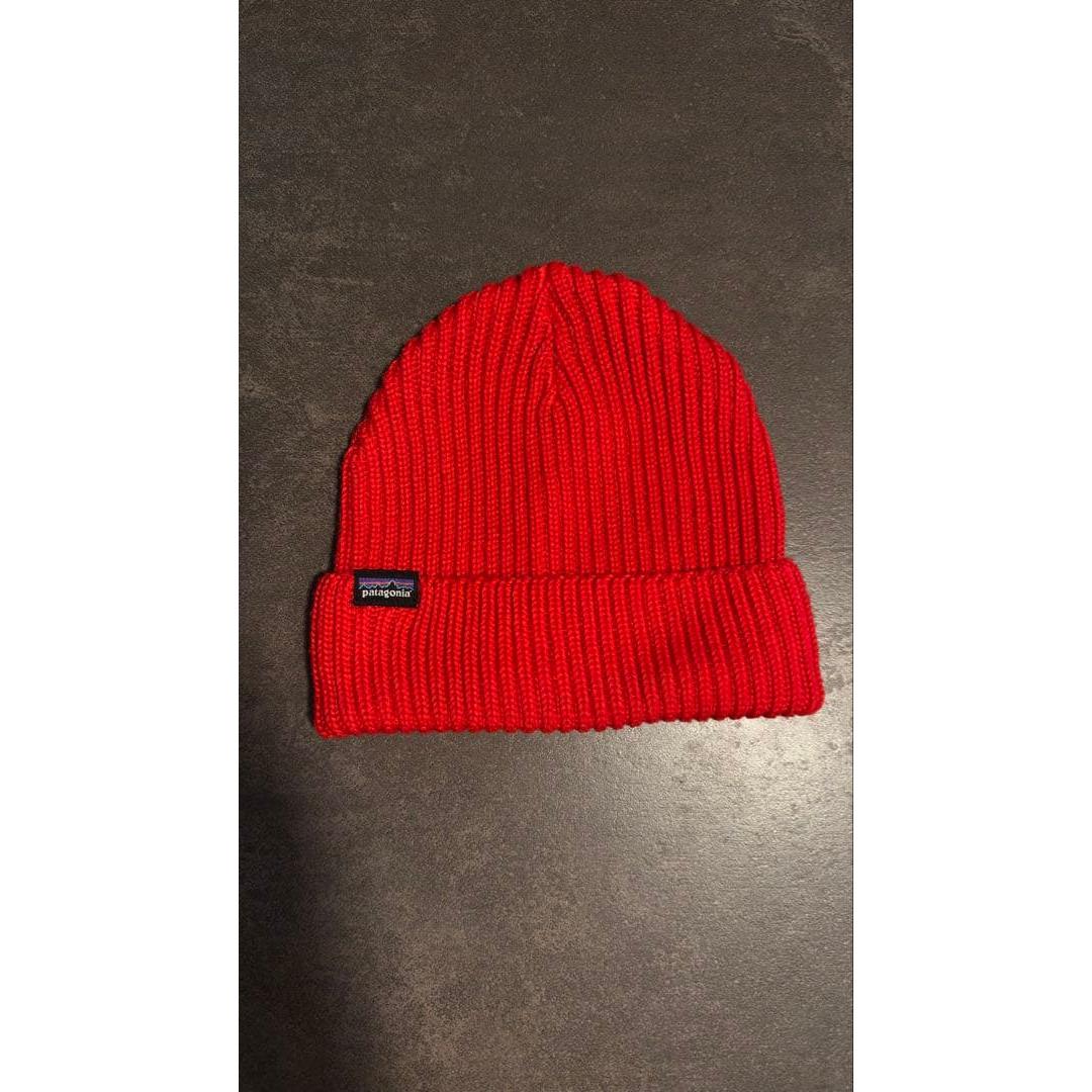 Used Patagonia knit hat beanie red