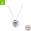 One-Carat Mozzarella Diamond Necklace For Women, Gift For Girlfriend, Classic Timeless 925 Sterling Silver Collarbone Chain
