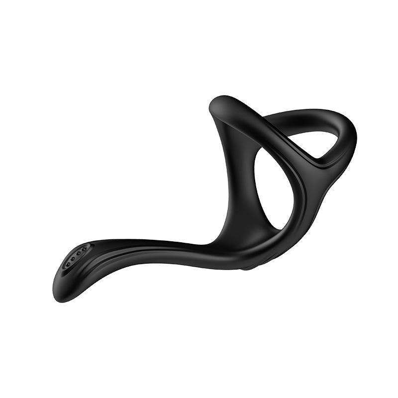 USK-C10 Three-Pronged Silicone Cock Ring for Couples, Restraint Ring, Adult Erotic Toy