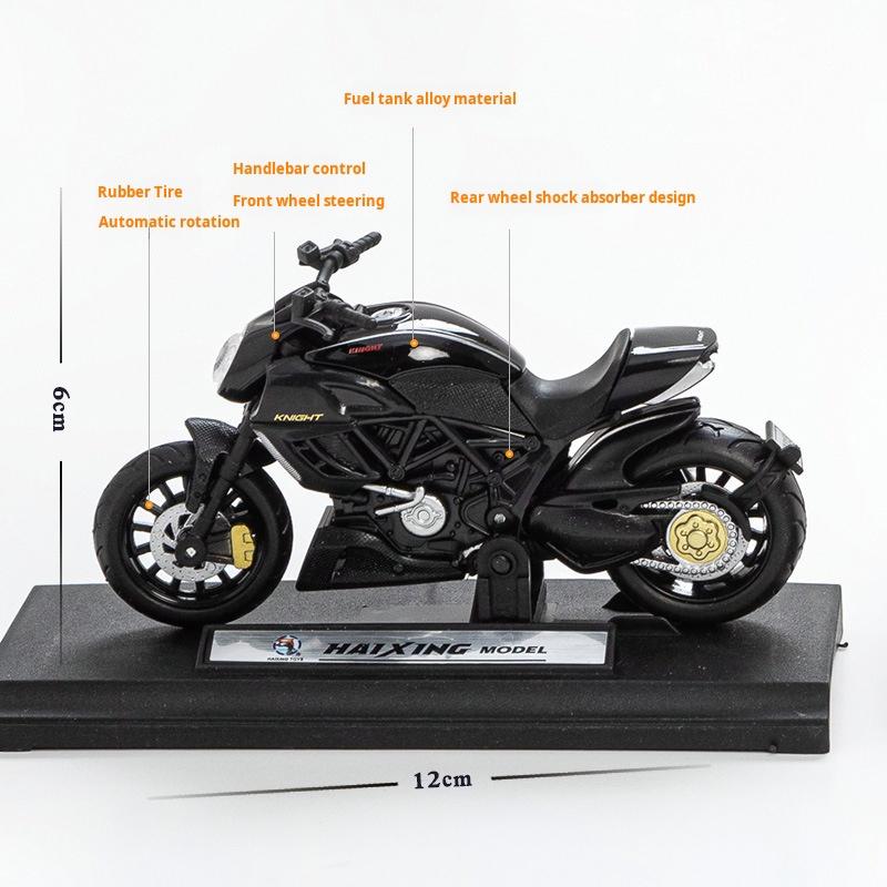 Car 118 Alloy Sliding Motorcycle Model Children'S Toy Car Ornament Puzzle Boys' Toy Collection Ornament Home To