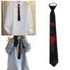 Dark Series Black Neck Tie with Bloodstain Print Perfect for Theme Parties and Fashion Halloween Party Gatherings