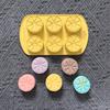 6 Cavity Lemon Slice Silicone Baking Mold Non Stick Flexible Citrus Shape Cake Mold for Oven Microwave Dishwasher Safe