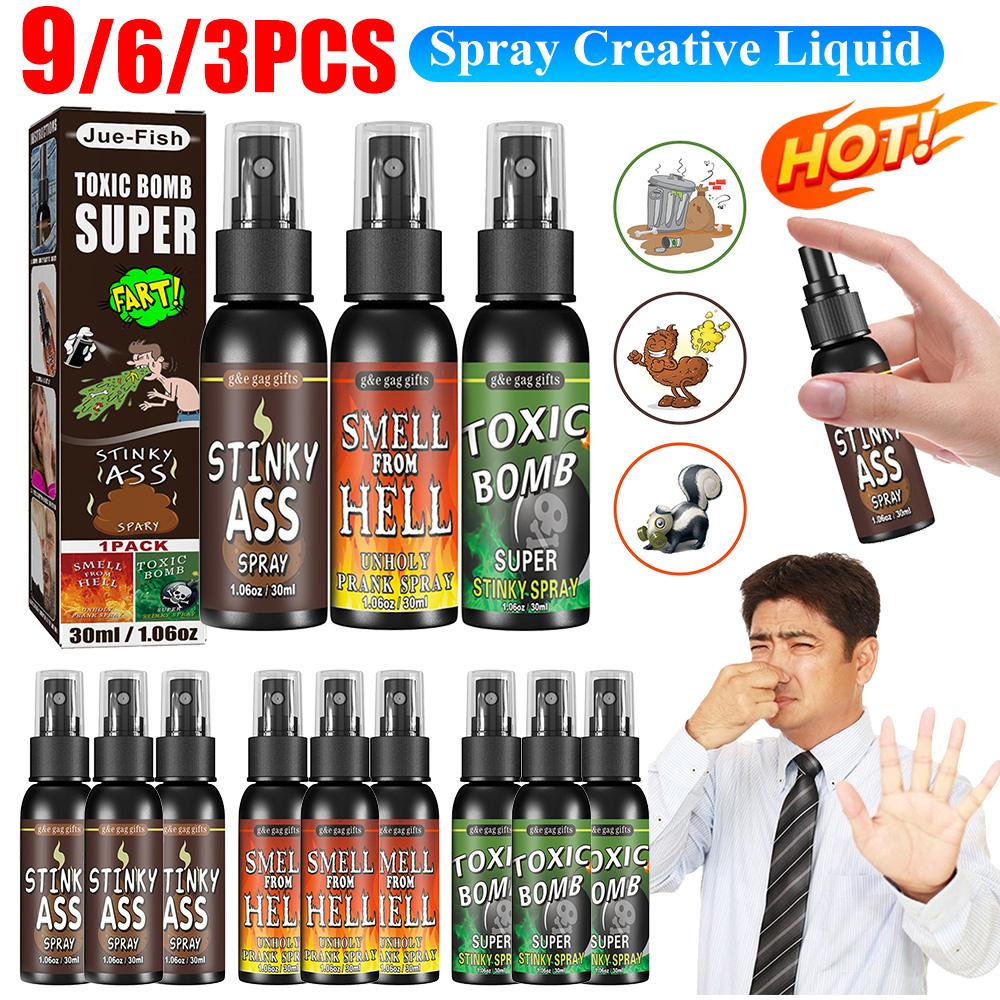 30ml Kacke Spray Kreative Flüssige Furz Gag Streich Witz Spray Lustiges Halloween Spielzeug Stinkbomben Extra Stark Riechendes Stinkendes Gas Spray