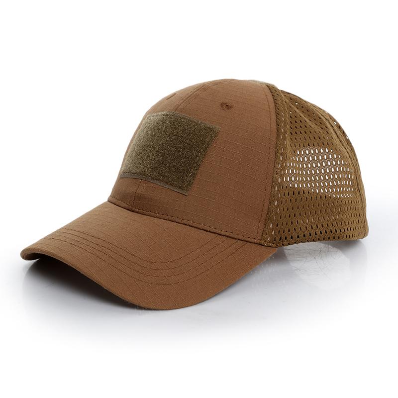 

Outside Military Camouflage Fitness Activities Airsoft Cycling Designed Tactical Contractor Baseball Snapback Mesh Hat For Male and Practical Use