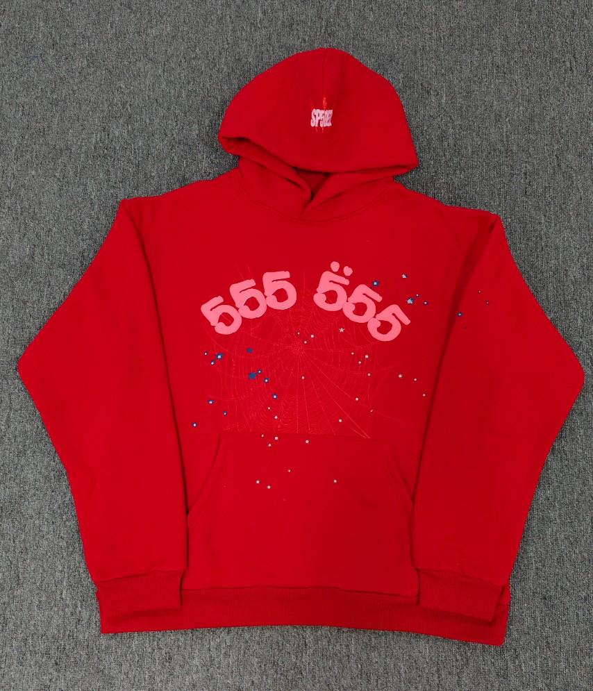 Hanorac Bărbătesc Greu cu Imprimeu Pânză de Păianjen - Trendy, Croială Largă cu Plus de Catifea