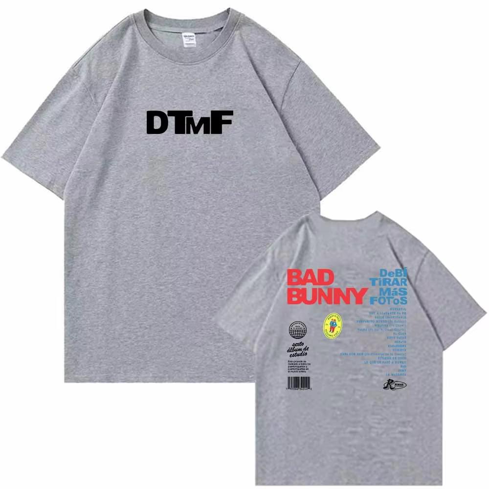 

Bad Bunny Debi Tirar Mas Fotos T-shirt O-Neck Short Sleeve Shirts Fans Gift All-purpose T-shirt for Women and Men 4XL