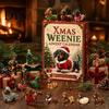 Decorazioni Festive per la Casa 2026 Calendario dell'Avvento Bassotto, 24 Giorni Sorprese Collezionabili Cane con Ornamenti da Appendere per Albero di Natale Cucciolo Figure Acriliche