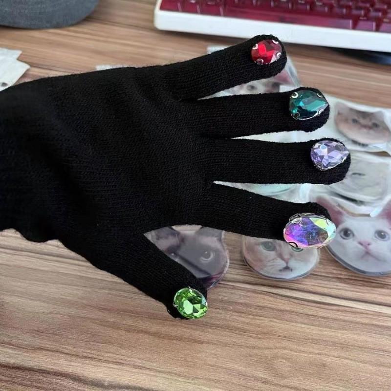 

Роскошные перчатки для маникюра с бриллиантами в стиле Таноса: Толстые, теплые и элегантные женские студенческие перчатки с бесплатной доставкой