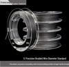Ultra-Fine Rubber-Coated Steel Fishing Line, Anti-Bite 304 Stainless Steel, for Sea Fishing and Beading, First Gold Small