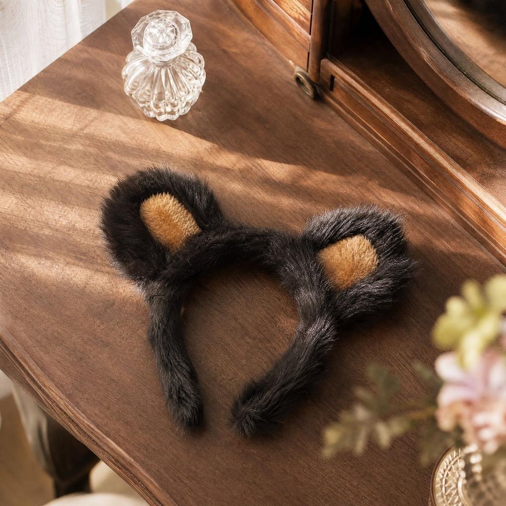 Brown Bear Ears Headband for Costume Party Accessory
