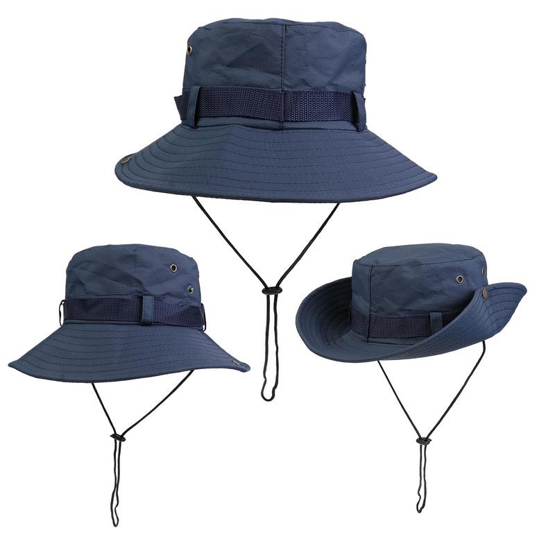 Cappello Da Sole Uomo Boonie In Cotone Con Tesa Larga UPF50+ – Pieghevole, Antivento, Per Pesca, Trekking E Giardinaggio