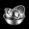 Aoding Stainless Steel Rice & Vegetable Washing Sieve Set