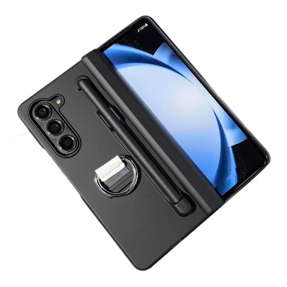 For Samsung Galaxy Z Fold6 5G Case Skin-Touch PC Phone Cover with Stylus and Stylus Slot