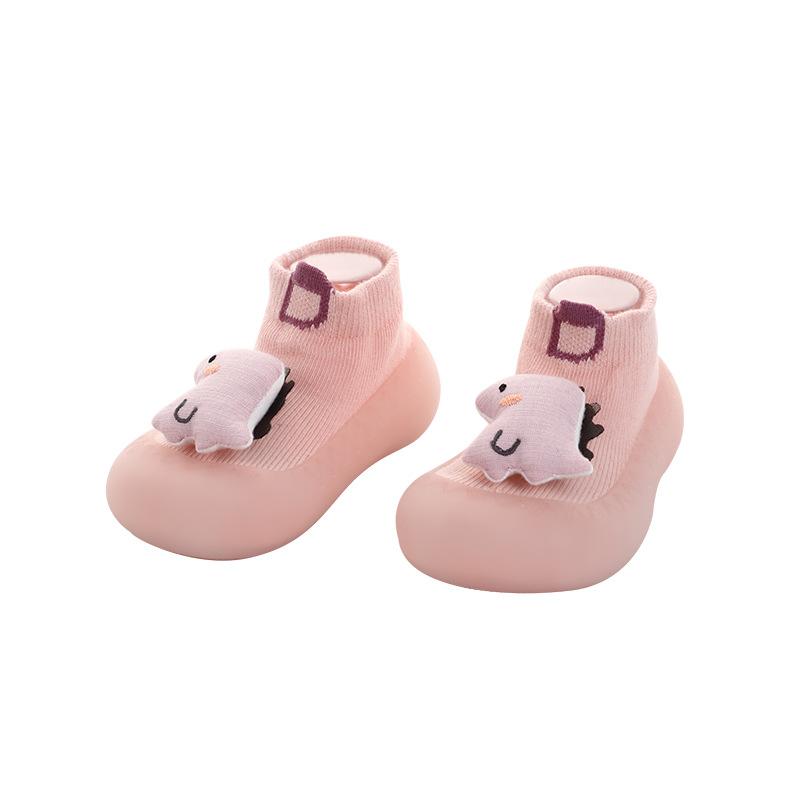 Boys and Girls Cartoon Slip-on Shoes with Anti-slip Sole and Soft Bottom