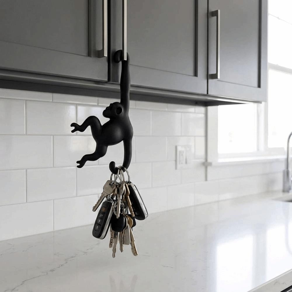 3D Printed Banana Hook Plastic Key Hanger Multi-functional Monkey Shaped Wall Hook Living Room