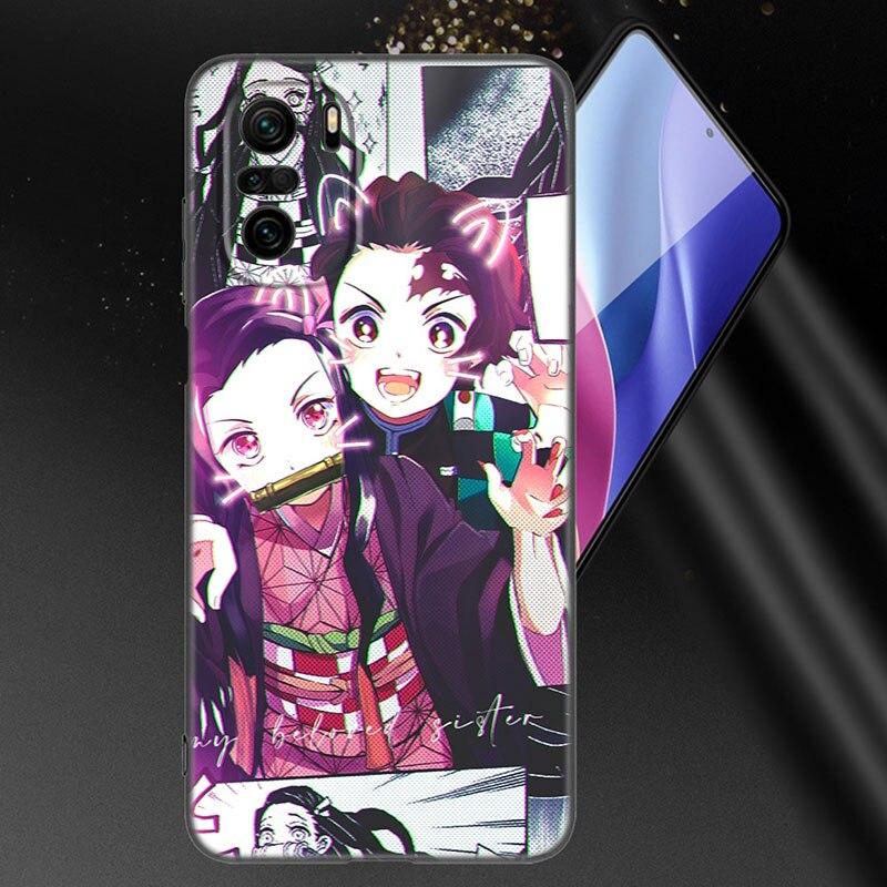 Anime Demon Slayer Kamado Tanjirou Phone Case For Xiaomi Mi POCO X3 NFC GT M4 M3 12 11T 10T Pro A3 11 Lite NE 5G 12X 11i F3