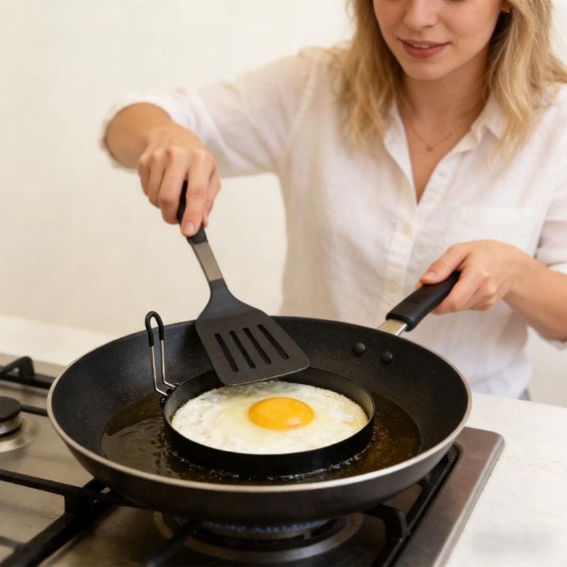 2Pcs Thickened Round Eggs Molds Omelettes Rings for Griddles Stainless Steel Eggs Rings Cooker For Easy Cooking And Baking