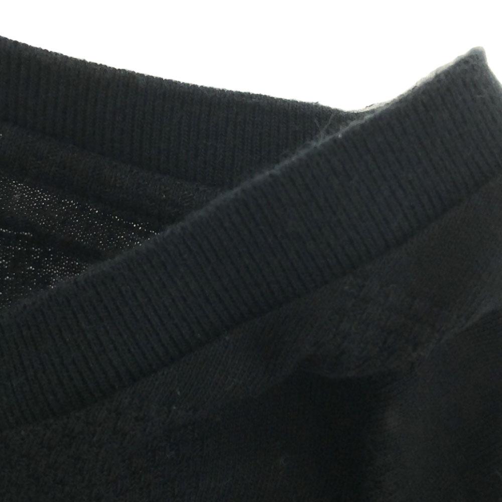 LANVIN en Bleu Made In Japan Pattern Long Sleeve Cut 48 Black Men's Used