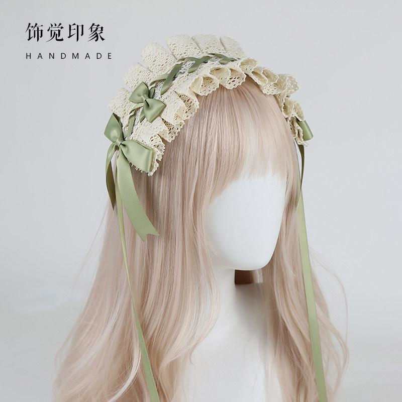 Lolita Headress Japanese Sweet Daily Girl Headband Original Handmade Lolita Headband Lace Hair Accessories