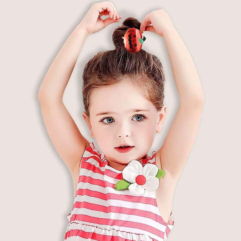 Acrylic Ghost Claw Clip Halloween Pumpkin Crab Clip Funny Pumpkin Hair Claw  Female/Girls