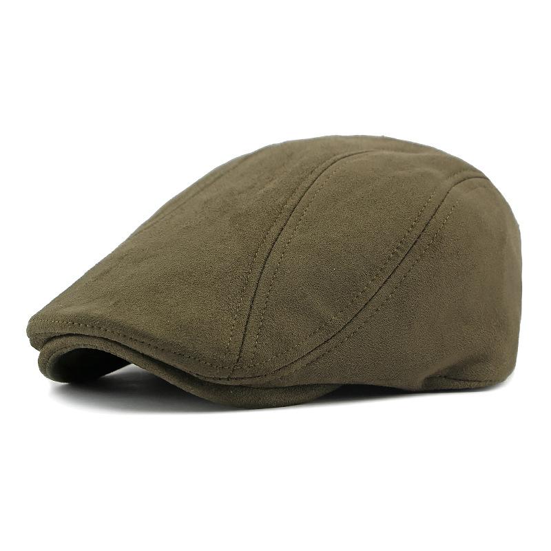 Fashion Berets Men Women Spring Autumn Suede Hats Herringbone Flat Cap Classical Artist Painter Hat Male Female Beret Cap Gorras