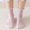 Breathable Mesh Children Princess Socks Solid Color Children's Socks  Kids 1-12Y