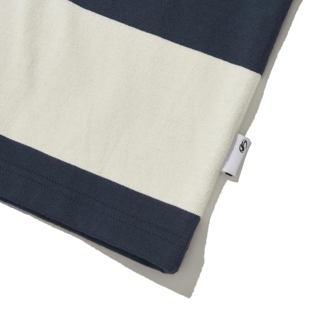 Illuminate Stripe Rugby Long Sleeve - Navy
