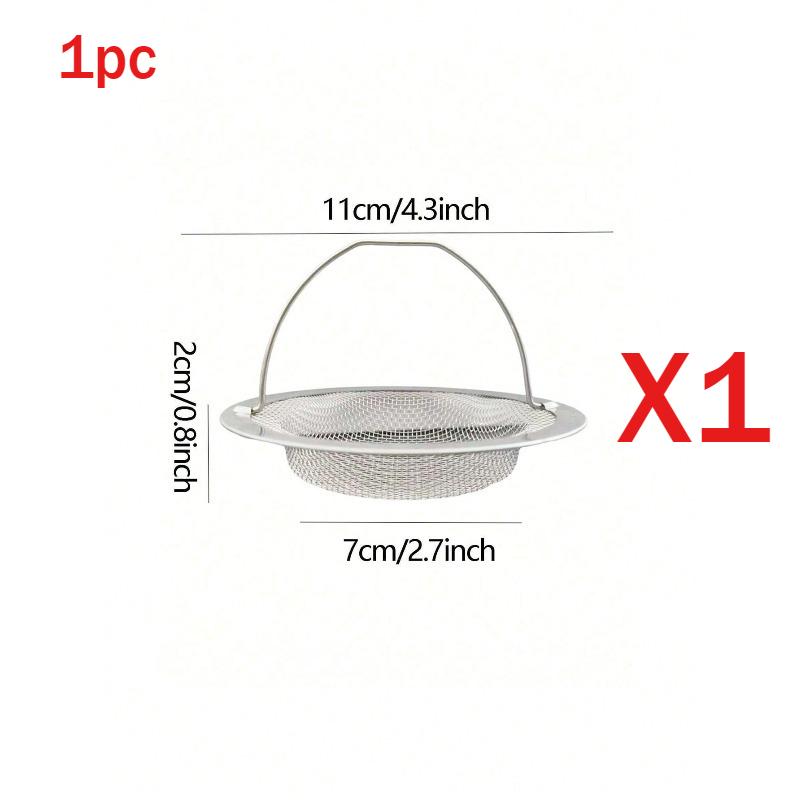 Stainless Steel Sink Strainer Basket-Universal Fine-Mesh Food Catcher for Kitchen Drains,Easy-Clean Filter with Anti-Rust Design