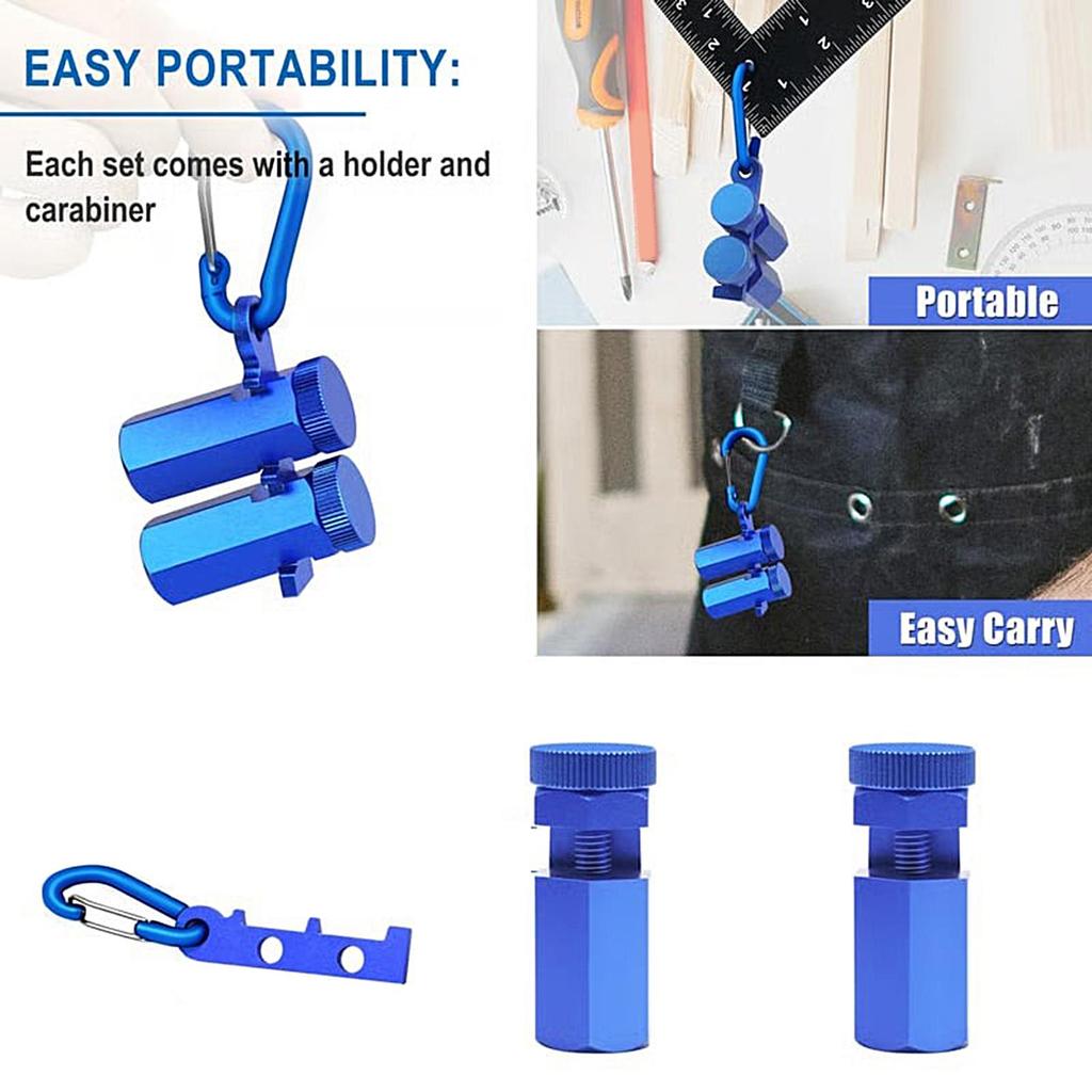 Stair Gauge Aluminum Alloy Hex Flat Gauge with Thumb Screw for Framing and Rafter Aluminium Alloy Stair Gauge Stair Gauge