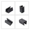 20/40 Pack Chair Leg Caps U-Shaped Tube Sleeve Tube Clamp Floor Protectors Plastic for Foot Covers on Most Furnitures