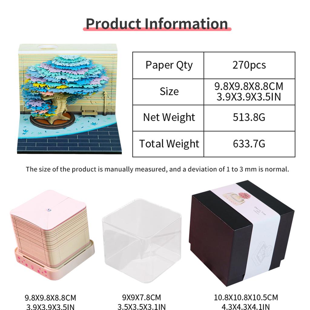 2026 3D Art Calendar With Lights Home Office Desk Calendars Art Sculpture Household Desktop Decoration New Year Christmas Gifts